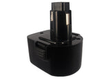 Battery for Black & Decker CD12CAH CD12CAB CD12CA CD120GK2 CD120GK CD1202K CD1202GK TV250 Q129 Q125 Q120 Q100 PS3550K PS3550 PS3525 PS3500 PS350 PS1200K KC2000FK-P1 KC2000FK A9252 A9275 PS130 PS130A