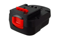Battery for Black & Decker CD1200SK KC2000FK BDID1202 HPD12K-2 BDGL12K HPD1202KF BDG1200K HPD1202 BDBN1202 HPD1200 A12 A12EX A12-XJ A1712 B-8315 BD1204L BD-1204L BPT1047 FS120B FS120BX FSB12 HPB12