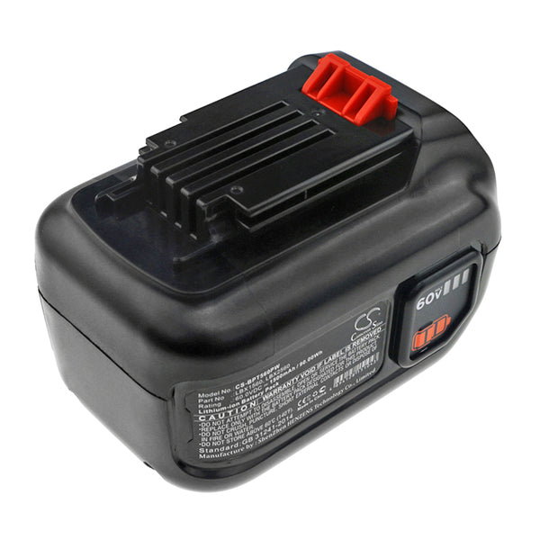Battery for Black & Decker 60V MAX Blower 60V MAX POWERSWAP 20 Cordless 60V MAX trimmer CM2060C LHT360 LHT360C LHT360CFF LHT360CFF 60V MAX Hedge Trimme LST560 LSW60 LSW60C LBX1560 LBX2560