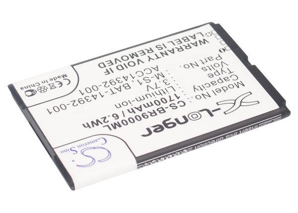 Battery for BlackBerry Bold 9000 Bold 9030 Bold 9220 Bold 9630 Bold 9630 World Edition Bold 9700 Bold 9780 Magnum Niagara Onyx ACC14392-001 BAT-14392-001 M-S1