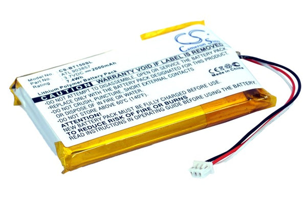 Battery for Globalstar 11-TR151-LIB-TN1 Telenav TR-150 Telenav TR-151 TR-150 TR-151 ATL903857 BP02-000540 GT920