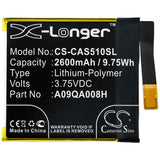 Battery for CATERPILLAR S50c 023.B0008.0061 A09QA008H