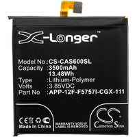 Battery for CATERPILLAR S60 APP-12F-F5757I-CGX-111