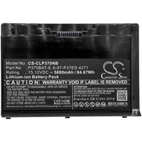Battery for Schenker W724 XMG B513 XMG B513-1AB XMG P722 XMG P722 Pro XMG P723 XMG P723 Pro XMG P724 XMG W505 XMG W724