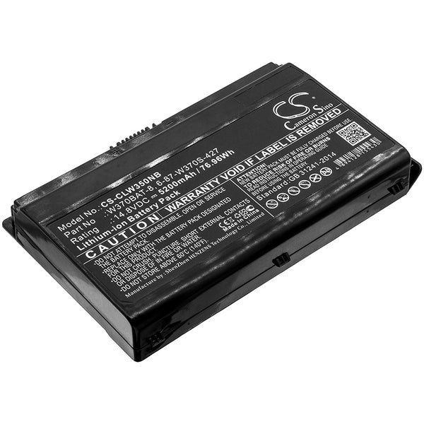 Battery for Clevo W355SS NP6370 W355STQ XMG-A723 NEXOC W350ST XMG A523 K590S-I7 W350ET 6-87-W370S-427 6-87-W370S-4271 6-87-W37ES-427 6-87-W37SS-427 W370BAT-3 W370BAT-8