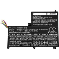 Battery for Clevo S413 W740SU 3ICP7/34/95-2 6-87-W740S-42E1 W740BAT-6