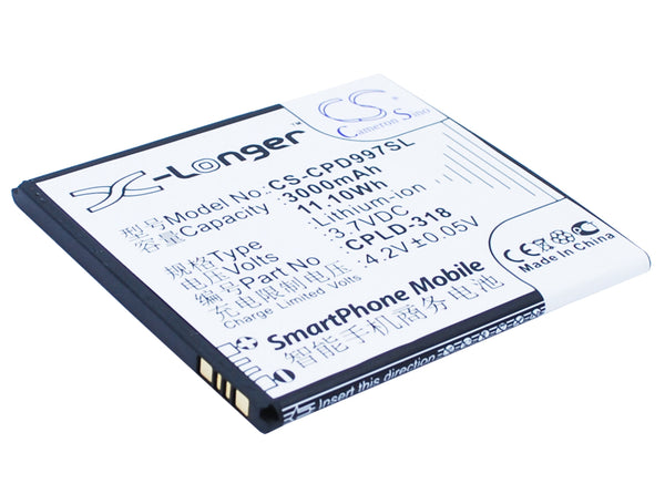 Battery for Coolpad 8970L 9080W 9970 CPLD-318