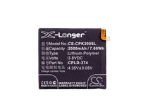 Battery for Coolpad ivvi K2 ivvi K2-01 Y72 CPLD-374