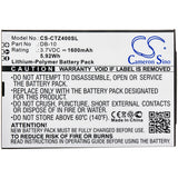 Battery for Canon Wordtank Z400 Wordtank Z410 Wordtank Z800 Wordtank Z900 DB-10