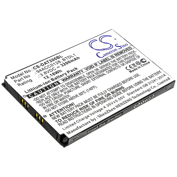 Battery for Datalogic Axist DL-Axist 3H21-00000491 94ACC0128 94ACC0129 BTDL1
