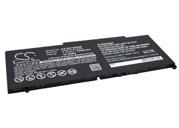 Battery for DELL Latitude E5550 15.6" Latitude E5570 G5M10 6MT4T F5WW5 NGGX5 YM3TC WYJC2 VMKXM ROTMP R9XM9 R0TMP K9GVN HK60W 8V5GX 79VRK 451-BBLN 0WYJC2