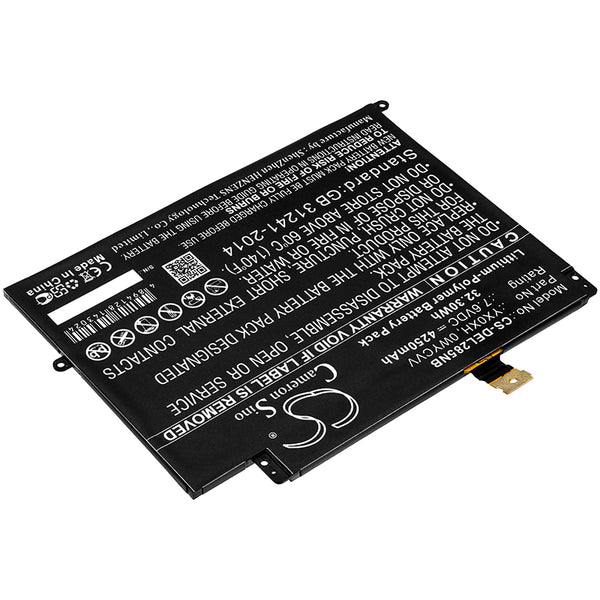 Battery for DELL Latitude 7285 0WYCVV OWYCVV YX0XH YXOXH