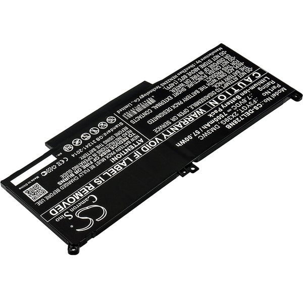 Battery for DELL N015L7390-D1606FCN N015L7380-D2706FCN N014L7390-D1516FCN N014L7380-D2506FCN N013L7380-D2516FCN N012L7490-D1546CN N009L7480-D1516CN 0F3YGTY 0MYJ96 2X39G DM3WC F3YGT MYJ96