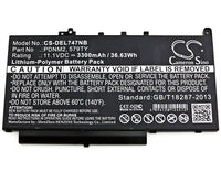 Battery for DELL Latitude E7270 Latitude E7470 021X15 0579TY 0F1KTM 0PDNM2 21X15 579TY 7CJRC F1KTM PDNM2