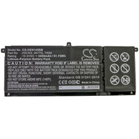 Battery for DELL Inspiron 13 7306 2-in-1 Inspiron 14 5401 Inspiron 15 5501 Inspiron 15 5502 Inspiron 15 7506 2-in-1 P97F Latitude 15 3510 9077G H5CKD TXD0
