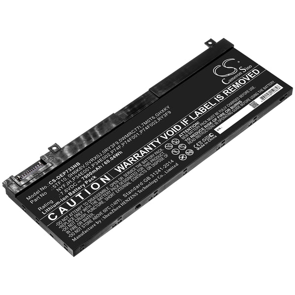 Battery for DELL Precision 7330 Precision 7530 Precision 7540 0H6K6V 0RY3F9 0VRX0J 0WMRC77I 5TF10 7M0T6 GHXKY NYFJH P34E001 P34E002 P74F P74F001 P74F002 RY3F9