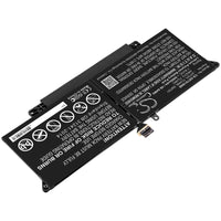 Battery for DELL H0DN8 H0DN8+QQ2-01024 Latitude 7000 7410 14" Touchsc Latitude 7410 2-in-1 7CXN6 HRGYV JHT2H T3JWC XMT81