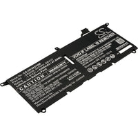 Battery for DELL XPS 13 2018 XPS 13 9370 XPS 13 9370 FHD i5 XPS 13-9370-D1605G XPS 13-9370-D1605S XPS 13-9370-D1705G XPS 13-9370-D1705S XPS 13-9370-D1805G XPS 13-9370-D1809G 0H754V DXGH8 G8VCF