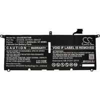 Battery for DELL XPS 13 2018 XPS 13 9370 XPS 13 9370 FHD i5 XPS 13-9370-D1605G XPS 13-9370-D1605S XPS 13-9370-D1705G XPS 13-9370-D1705S XPS 13-9370-D1805G XPS 13-9370-D1809G 0H754V DXGH8 G8VCF