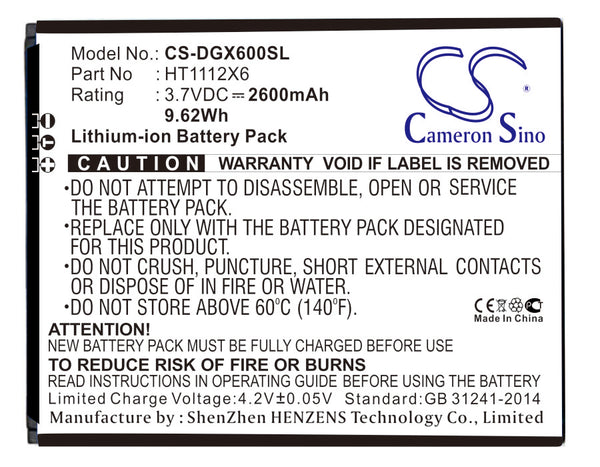 Battery for Doogee X6 X6 Pro HT1112X6