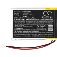 Battery for XDUOO X2 YT403040
