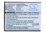 Battery for DOOV D500 iSuper S1 iSuper S1K S1 S1K BL-C04