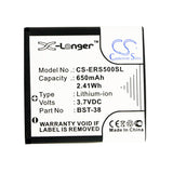 Battery for Sony Ericsson S500 Robyn R306C R306 BST-38