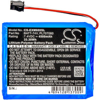 Battery for Extech MS6000 MS6000 Oscilloscopes Ms6060 Ms6100 Ms6200 BATT-74V PL707080