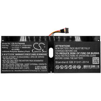 Battery for Fujitsu Lifebook U904 LifeBook U904-0M75A1DE U9040M75A1DE U9040MXPA1DE U9040MXPB1DE U9040MXPC1DE U9040MXPR1DE FPB0305S FPCBP412