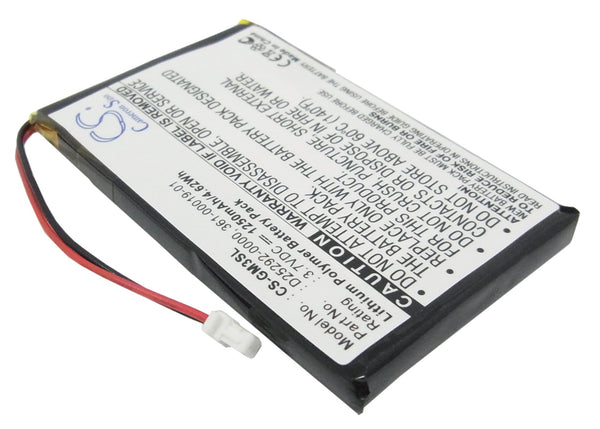 Battery for Garmin iQue M3 iQue M4 361-00019-01 D25292-0000