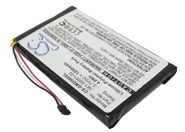 Battery for Garmin Dezl 560LMT Dezl 560LT Dezl 650LM 361-00051-02