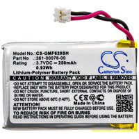 Battery for Garmin Forerunner 620 361-00076-00