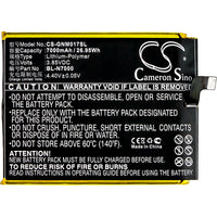 Battery for GIONEE M2017 M2017 Dual SIM M2017 Dual SIM TD-LTE M2017 Premium Edition M2017 Premium Edition Dual SIM BL-N7000