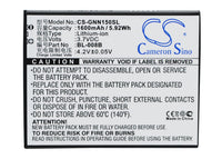 Battery for GIONEE GN150 BL-008B