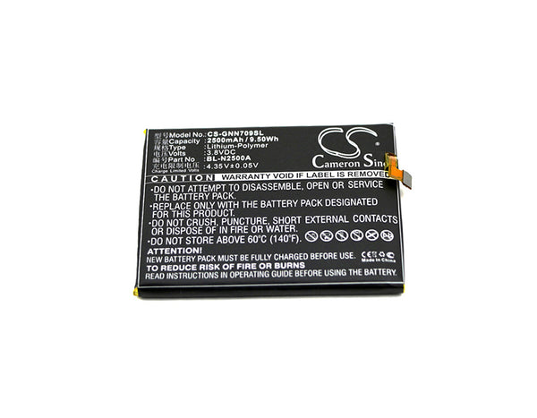 Battery for GIONEE GN709L GN709T/W BL-N2500A