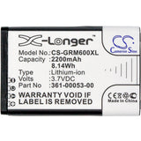 Battery for Garmin Alpha 100 handheld Montana 600 Montana 600T Montana 600t Camo Montana 650 Montana 650T Monterra 010-11599-00 010-11654-03 361-00053-00