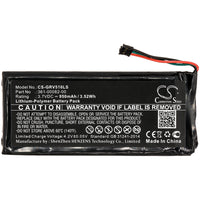 Battery for Garmin 010-01951-00 RTL510 Varia RTL501 Varia TL 361-00082-00