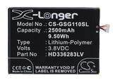 Battery for GSmart Guru G1 HD336283PLV