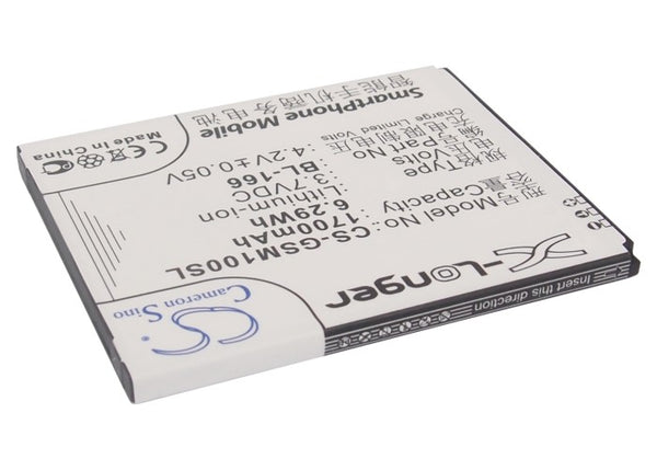 Battery for Gigabyte Gsmart Maya M1 BL-166