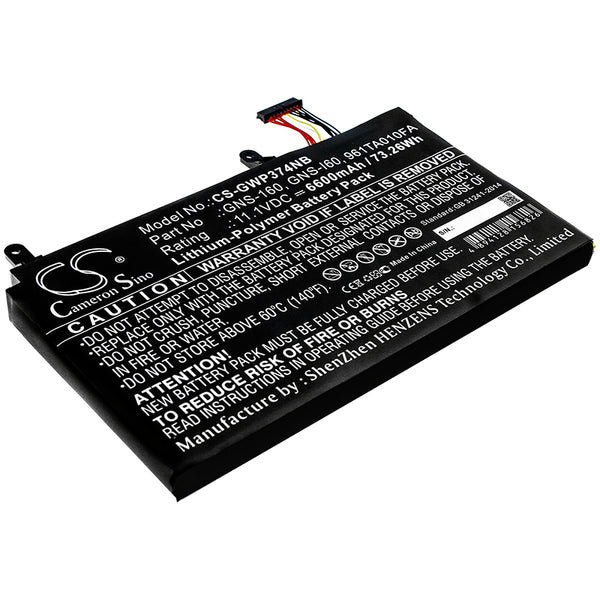 Battery for Gigabyte P35W P37X P35X P35X V4 P37K V4 P37K P35G P35G v2 P57X v6 P37W P35W V4 P57W V7 P57W V6 P35W v2 P35K-965-4702S P35X v3 P35X V6 P35X V7 P35W-v3 P35X V4-BW2 P35X V6P GNS-160 GNS-I60