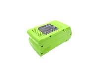 Battery for GreenWorks 20292 20302 20672 21332 24102 24322 25302 2601402 29302 29463 G-MAX 40V 24252 2601102 29282 29302 29462 29472 29662 G-MAX 4 AH Li-Ion