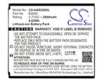 Battery for Highscreen Omega Prime XL B2800