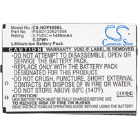 Battery for Handheld 6000 6000LU1 Dolphin 6000 PSSO122621558