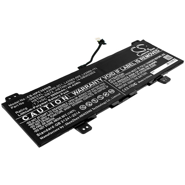 Battery for HP Chromebook X360 11 14-DB0023DX GB02XL HSTNN-DB7X HSTNN-IB8W L42550-171 L42550-2C1 L42583-005