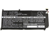 Battery for HP Envy 7265NGW ENVY M6 ENVY M6-P113DX N1V47PA N1V48PA N1V49PA N1V50PA N1V51PA LP03XL TPN-C124 TPN-C122 TPN-C121 LP03048XL HSTNN-UB6R HSTNN-DB7C HSTNN-DB6X 807417-005 807211-241