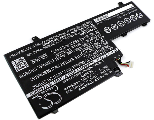 Battery for HP 1GY29PA 1GY30PA 1GY31PA EliteBook x360 1030 G2 863167-171 863280-855 HSN-I04C HSTNN-IB70 OM03XL