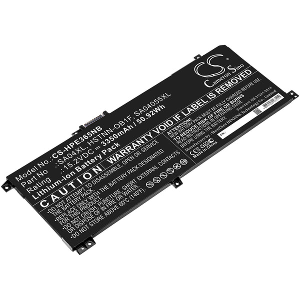 Battery for HP Envy 15-dr0004ng Envy 15-DR0000 Envy 15-dr0008ca Envy 15-dr0002ng Envy 15-DR0000 X360 HSTNN-OB1F HSTNN-OB1G HSTNN-UB7U L43248-541 L43248-AC1 L43248-AC2 L43267-005 SA04055XL SA04XL