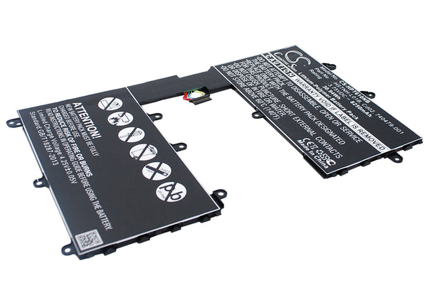 Battery for HP F4W59EA HSTNH-Q12C Omni 10 Omni 10 5600eg Omni 10 5600us Pro Tablet 610 Pro Tablet 610 G1 10.1" Tablet 610 G1 733057-421 733057-421(1ICP4/73/131-2) 740479-001 CD02 HSTNH-D01B HSTNH-L01B