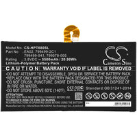 Battery for HP Pro Tablet 608 G1 (H9X44EA) Pro Tablet 608 G1 (H9X45EA) Pro Tablet 608 G1 (N2S60UT) 799499-2C1 799499-541 799578-005 EA02