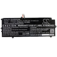 Battery for HP Elite x2 1012 G1-V1M43PA Elite x2 1012 G1-V1M33PA Elite x2 1012 G1-T8Z11AP 812060-2B1 812060-2C1 812148-855 812205-001 HSTNN-DB7F HSTNN-I72C MC04XL MG04 MG04040XL MG04040XL-PL